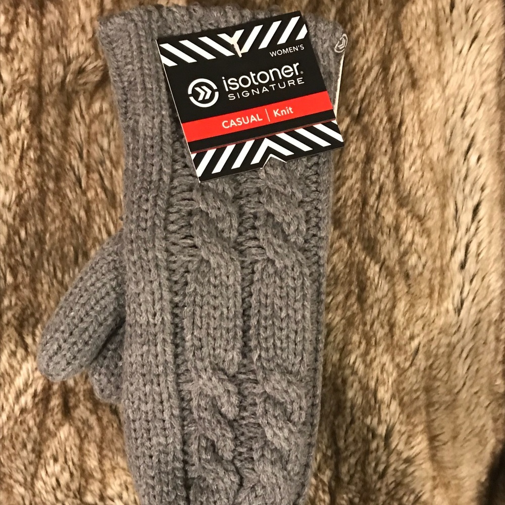 Isotoner signature casual knit mittens